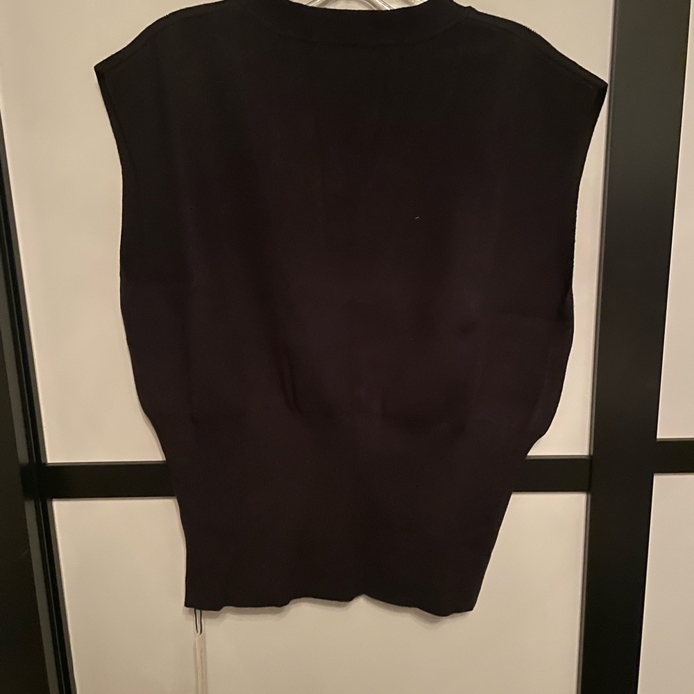 Commense Black V-Neck Sweater Vest- NWT - Picture 3 of 6